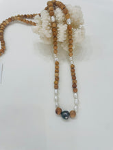 Single Tahitian Pearl Mala Inspired Necklace